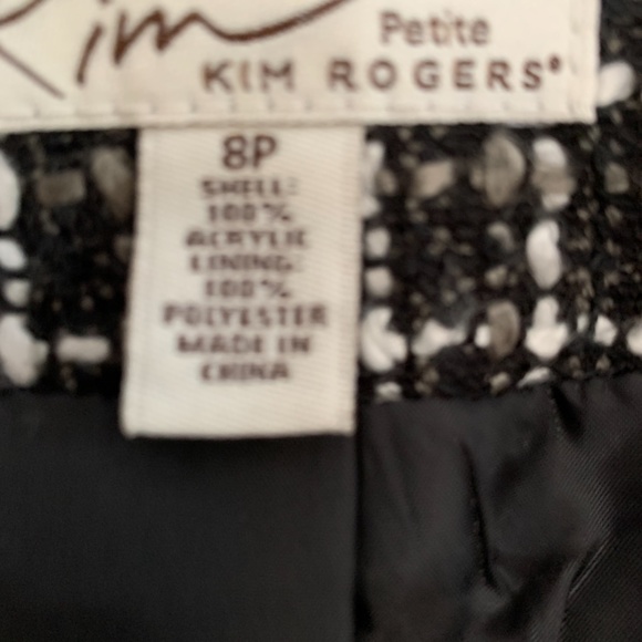 Kim Rogers petite tweed cropped jacket . Never worn - Picture 3 of 5